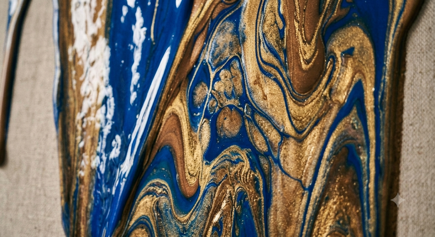 Dans les coulisses : Comment naît une toile en Fluid Art ?